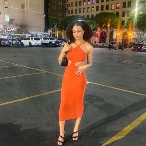 Orange dress